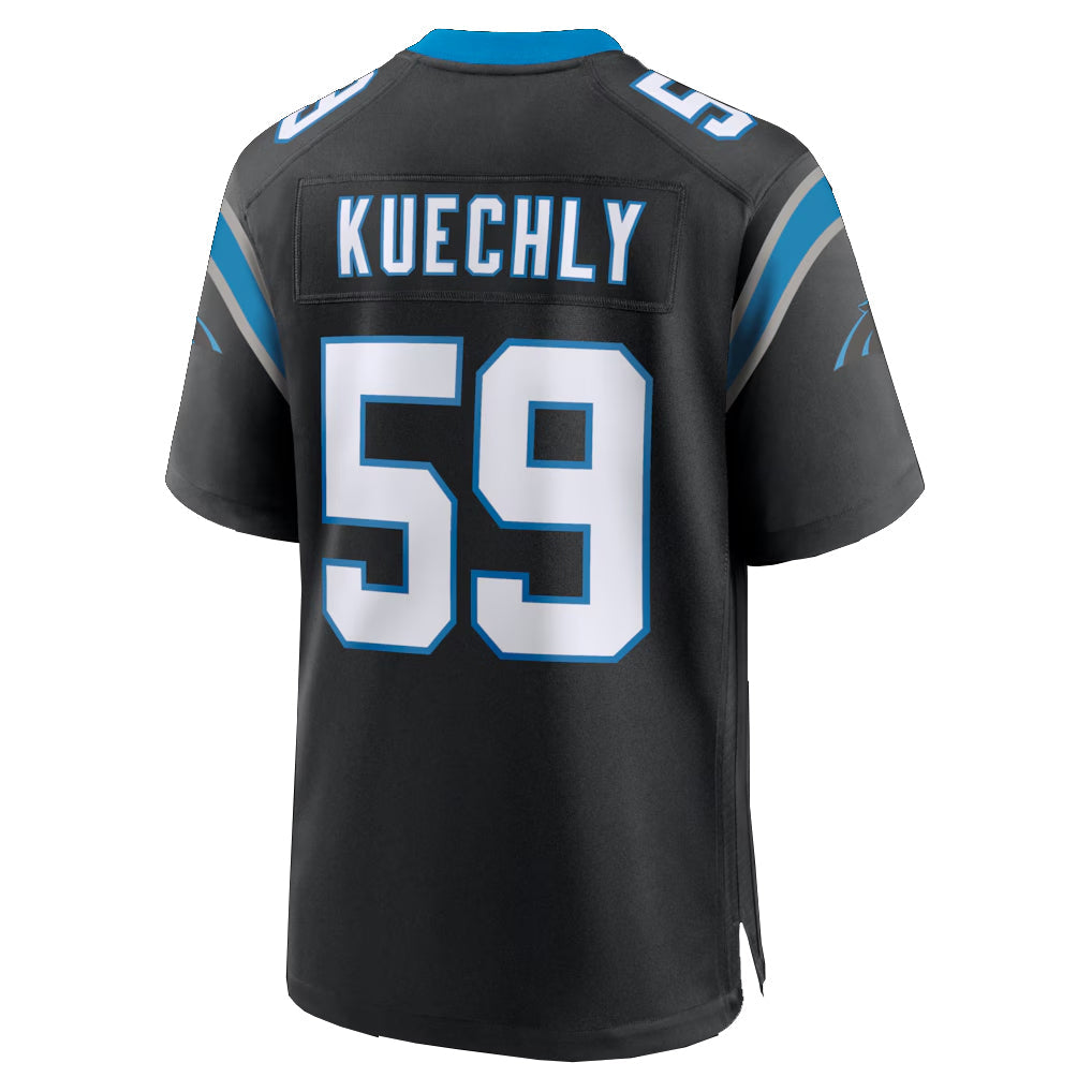 Pkot C.Panthers #59 Luke Kuechly Player Black Home Game Stitched Jerseys