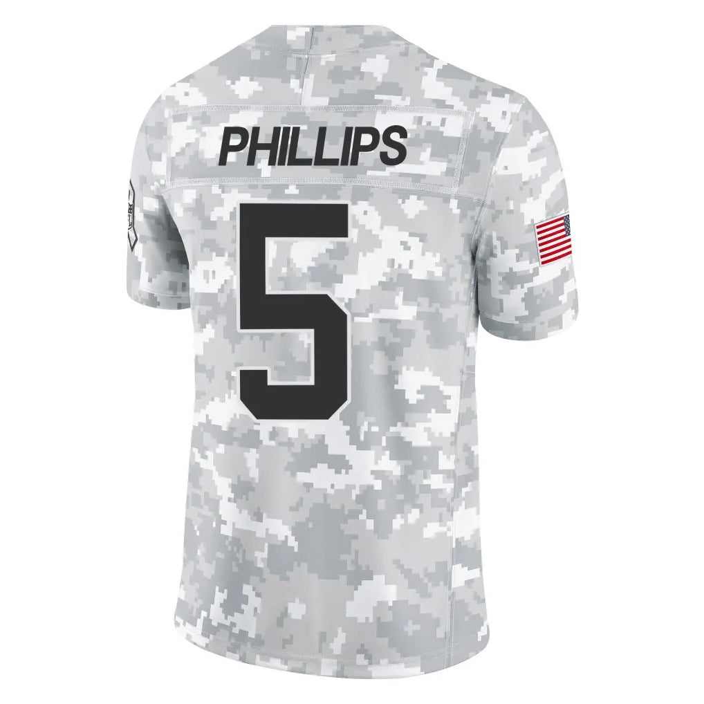 Pkot C.Panthers #5 Jaelan Phillips Player Arctic Camo Salute to Service Limited Game Stitched Jerseys