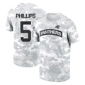 Pkot C.Panthers #5 Jaelan Phillips Player Arctic Camo Salute to Service T-Shirt Hoodies Stitched Jerseys