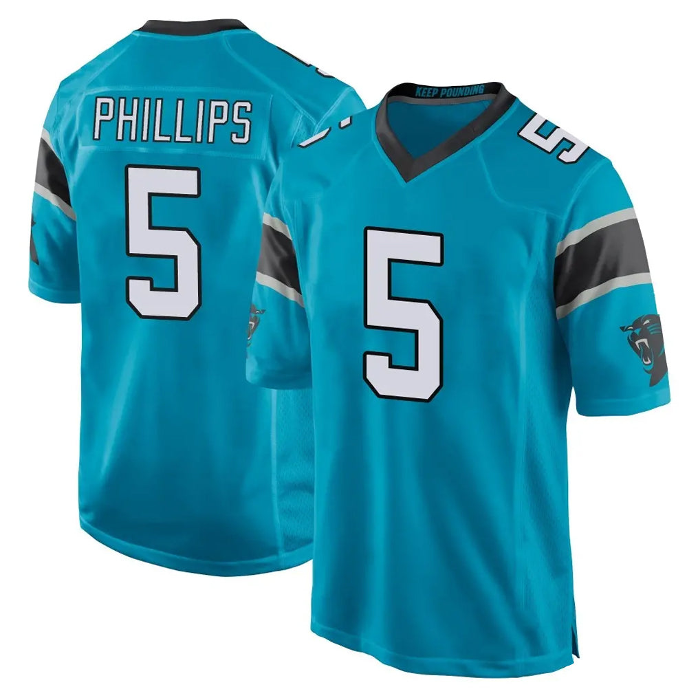 Pkot C.Panthers #5 Jaelan Phillips Player Blue Game Stitched Jerseys