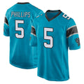 Pkot C.Panthers #5 Jaelan Phillips Player Blue Game Stitched Jerseys