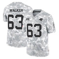 Pkot C.Panthers #63 Rasheed Walker Player Arctic Camo Salute to Service Limited Game Stitched Jerseys