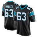 Pkot C.Panthers #63 Rasheed Walker Player Black Game Stitched Jerseys