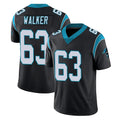 Pkot C.Panthers #63 Rasheed Walker Player Black Vapor Untouchable Limited Game Stitched Jerseys (2)