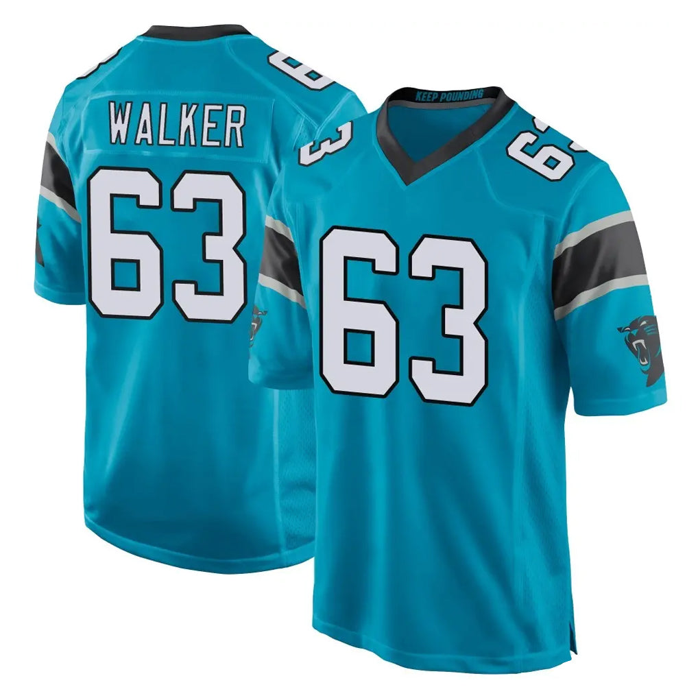 Pkot C.Panthers #63 Rasheed Walker Player Blue Game Stitched Jerseys