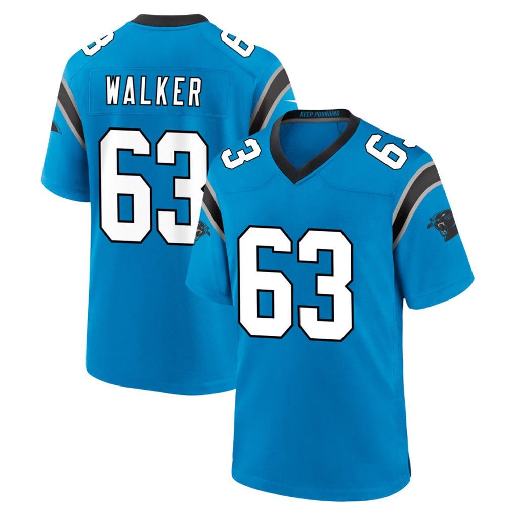 Pkot C.Panthers #63 Rasheed Walker Player Blue Home Game Stitched Jerseys