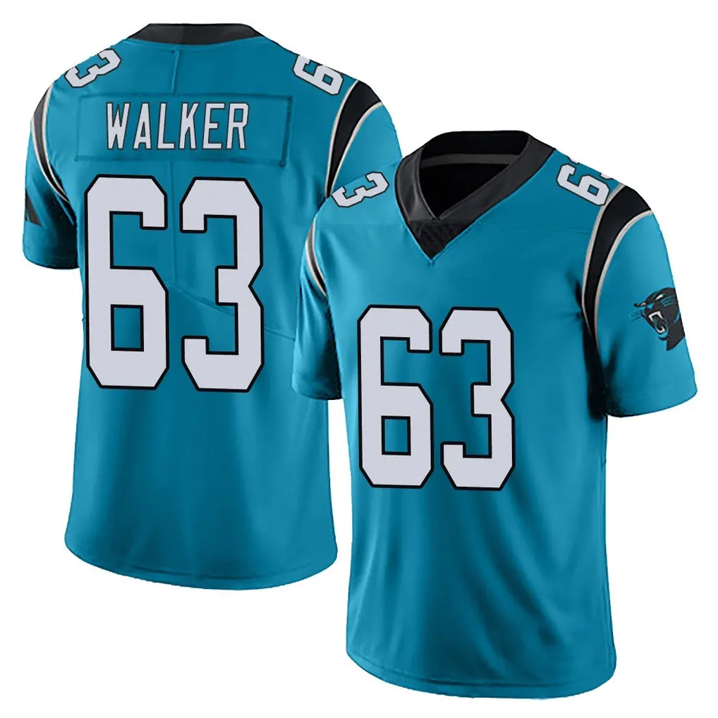 Pkot C.Panthers #63 Rasheed Walker Player Blue Vapor Untouchable Limited Game Stitched Jerseys