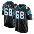 Pkot C.Panthers #68 Damien Lewis Player Black Home Game Stitched Jerseys