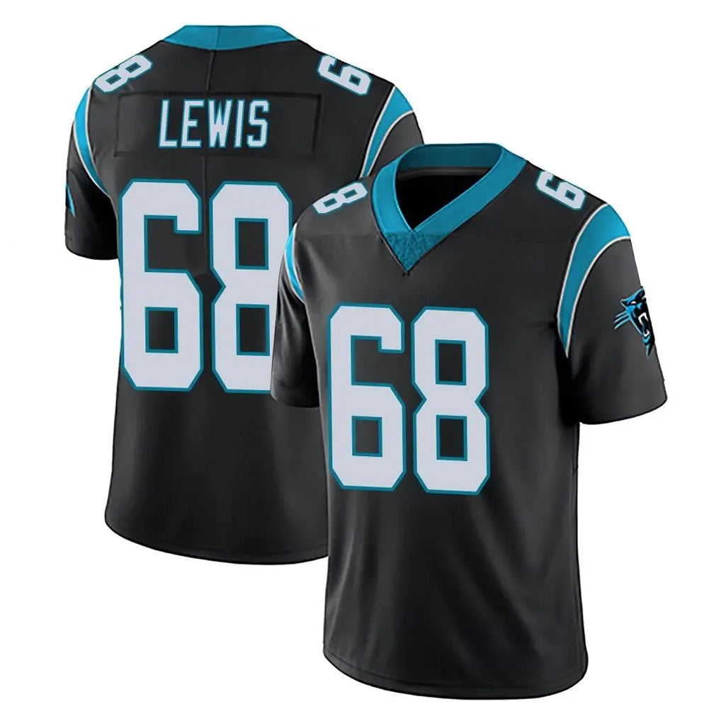 Pkot C.Panthers #68 Damien Lewis Player Black Vapor Untouchable Limited Game Stitched Jerseys