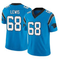 Pkot C.Panthers #68 Damien Lewis Player Blue Vapor F.U.S.E. Limited Home Game Stitched Jerseys