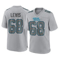 Pkot C.Panthers #68 Damien Lewis Player Gray Atmosphere Fashion Game Stitched Jerseys