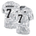 Pkot C.Panthers #7 Tre'von Moehrig Player Arctic Camo Salute to Service Limited Game Stitched Jerseys