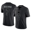 Pkot C.Panthers #7 Tre'von Moehrig Player Black Limited Reflective Game Stitched Jerseys