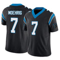 Pkot C.Panthers #7 Tre'von Moehrig Player Black Vapor F.U.S.E. Limited Home Game Stitched Jerseys