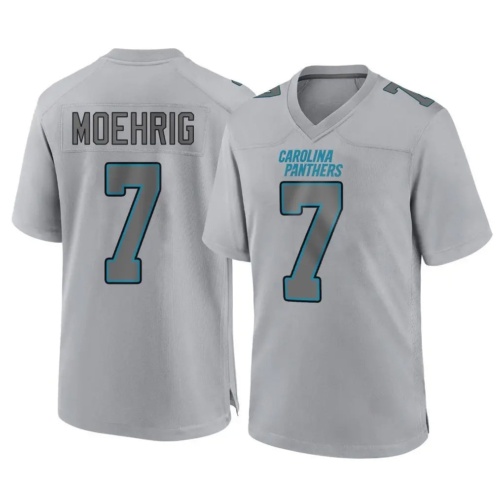 Pkot C.Panthers #7 Tre'von Moehrig Player Gray Atmosphere Fashion Game Stitched Jerseys