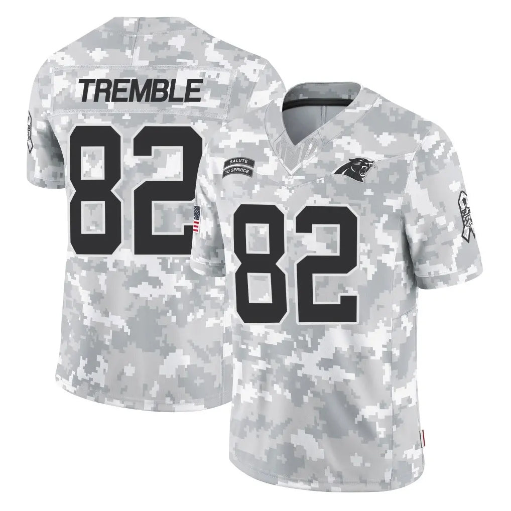 Pkot C.Panthers #82 Tommy Tremble Player Arctic Camo Salute to Service Limited Game Stitched Jerseys