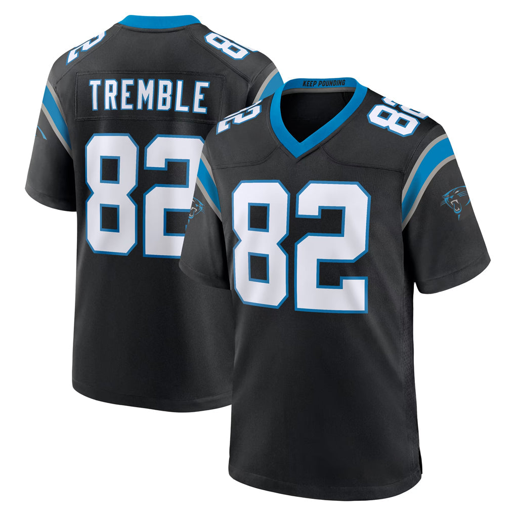Pkot C.Panthers #82 Tommy Tremble Player Black Limited Home Game Stitched Jerseys