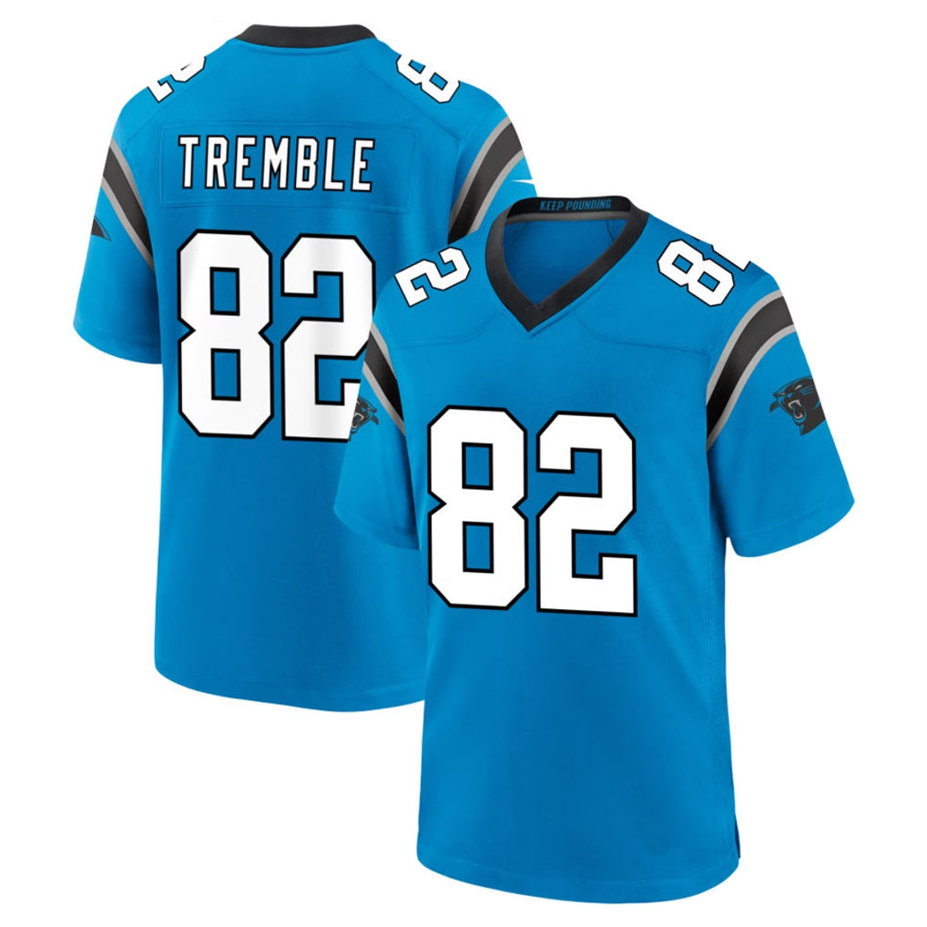 Pkot C.Panthers #82 Tommy Tremble Player Blue Home Game Stitched Jerseys