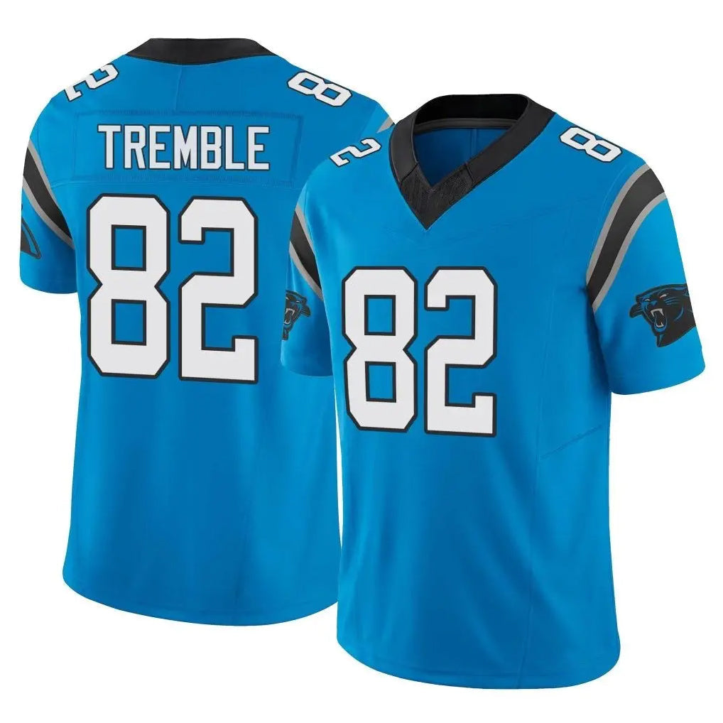 Pkot C.Panthers #82 Tommy Tremble Player Blue Vapor F.U.S.E. Limited Home Game Stitched Jerseys