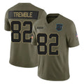 Pkot C.Panthers #82 Tommy Tremble Player Olive 2025 Salute to Service Limited Game Stitched Jerseys