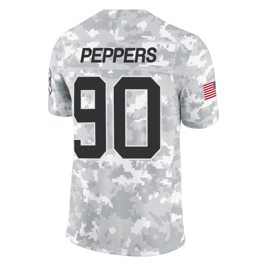 Pkot C.Panthers #90 Julius Peppers Player Arctic Camo Salute to Service Limited Game Stitched Jerseys