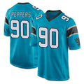Pkot C.Panthers #90 Julius Peppers Player Blue Game Stitched Jerseys