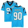 Pkot C.Panthers #90 Julius Peppers Player Blue Mitchell & Ness Legacy Replica Stitched Jerseys