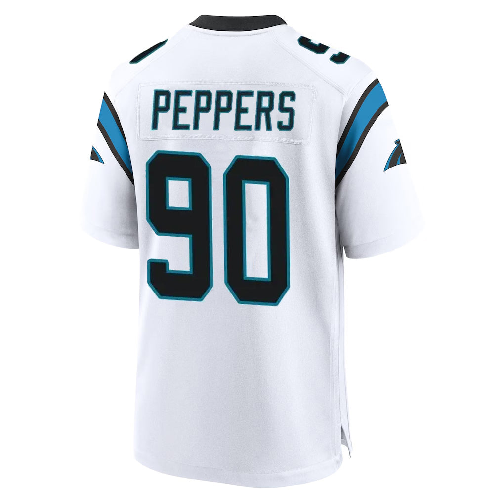 Pkot C.Panthers #90 Julius Peppers Player White Home Game Stitched Jerseys