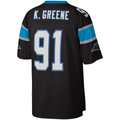 Pkot C.Panthers #91 Kevin Greene Mitchell & Ness Black Legacy Replica Stitched Jerseys
