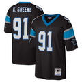 Pkot C.Panthers #91 Kevin Greene Player Black Mitchell & Ness Legacy Replica Stitched Jerseys