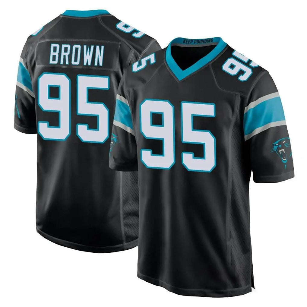 Pkot C.Panthers #95 Derrick Brown Player Black Game Stitched Jerseys