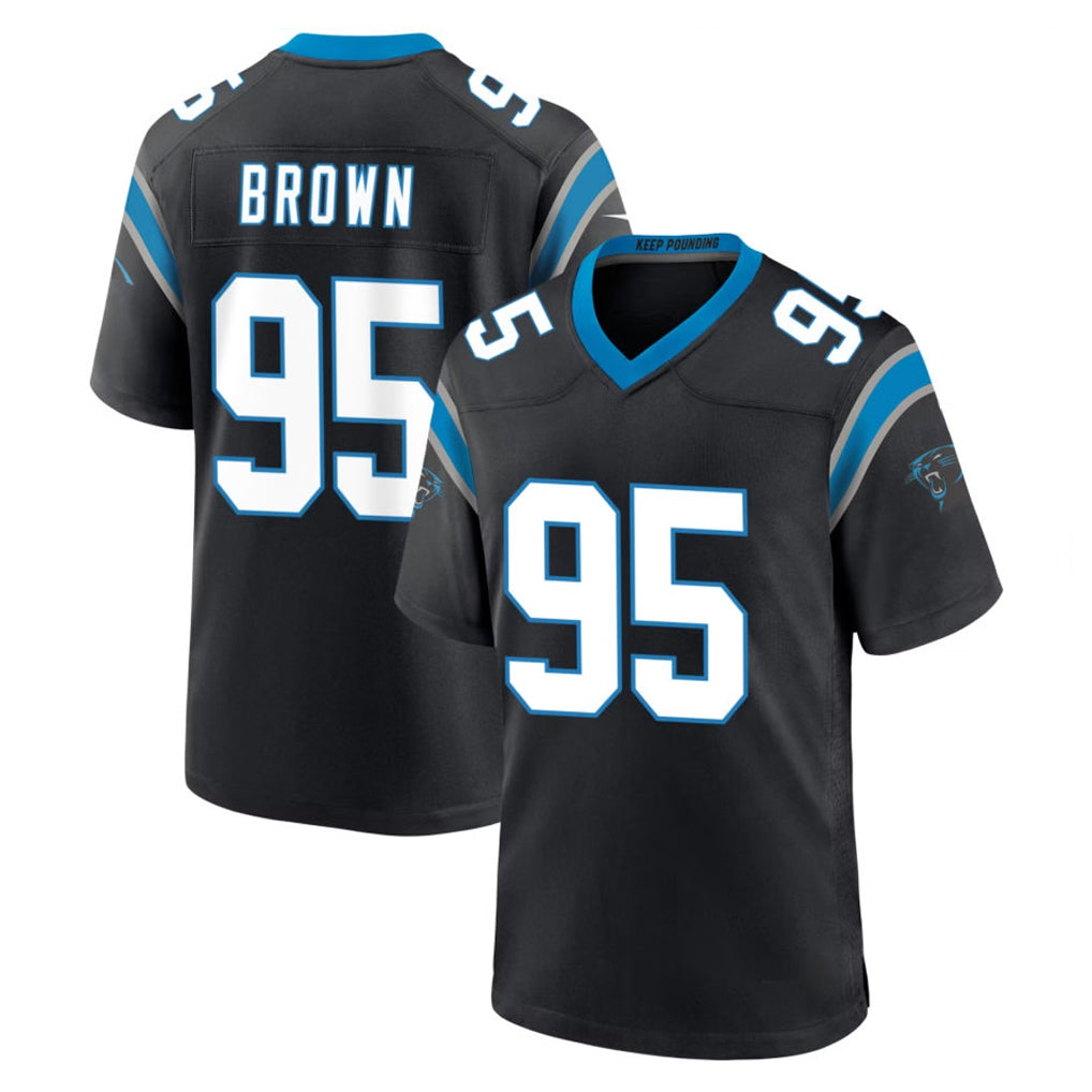 Pkot C.Panthers #95 Derrick Brown Player Black Limited Home Game Stitched Jerseys