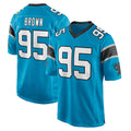 Pkot C.Panthers #95 Derrick Brown Player Blue Game Stitched Jerseys