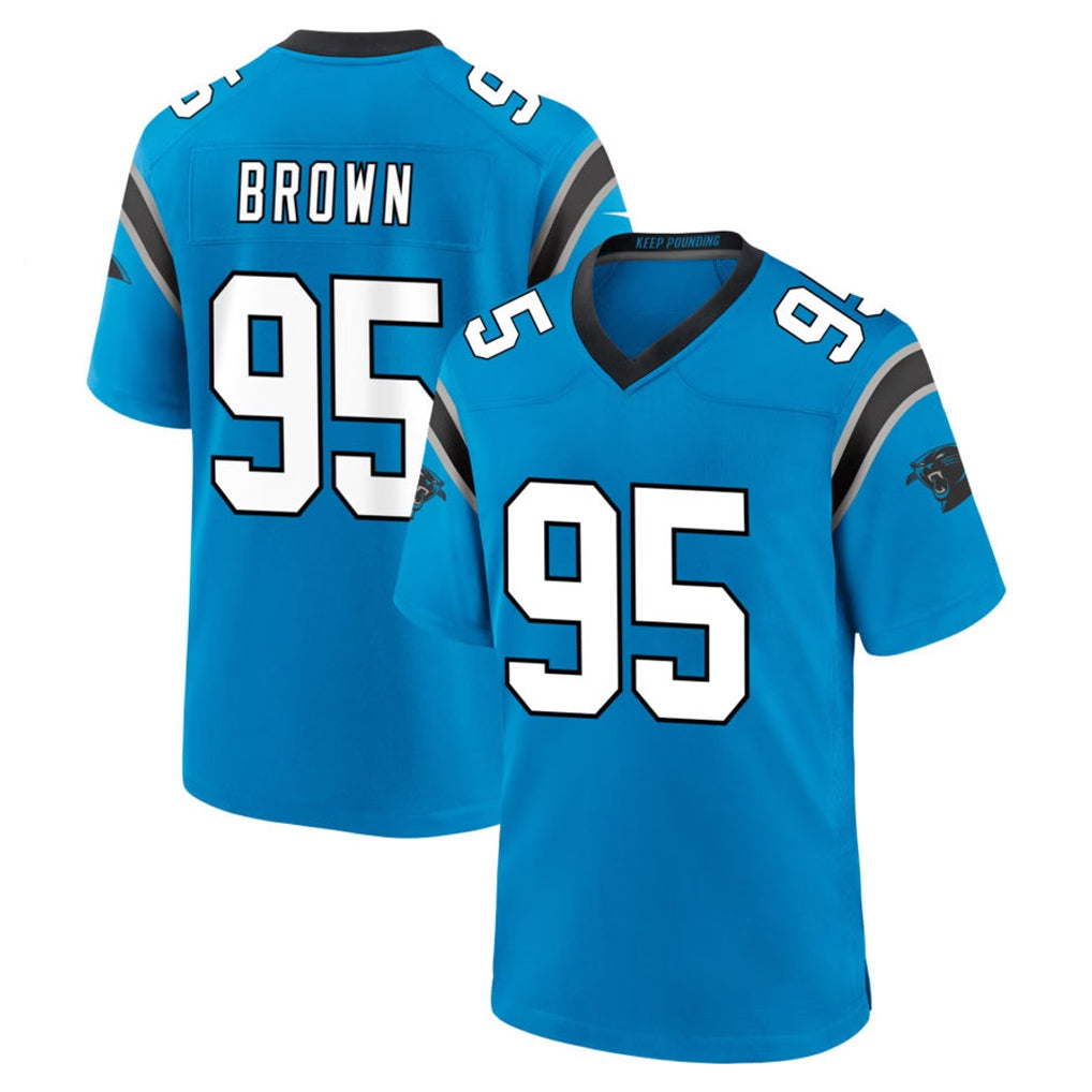 Pkot C.Panthers #95 Derrick Brown Player Blue Home Game Stitched Jerseys