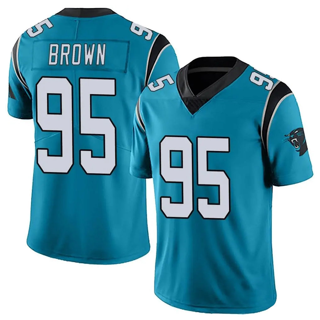 Pkot C.Panthers #95 Derrick Brown Player Blue Vapor Untouchable Limited Game Stitched Jerseys