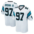 Pkot C.Panthers #97 Bobby Brown III Player White Game Stitched Jerseys
