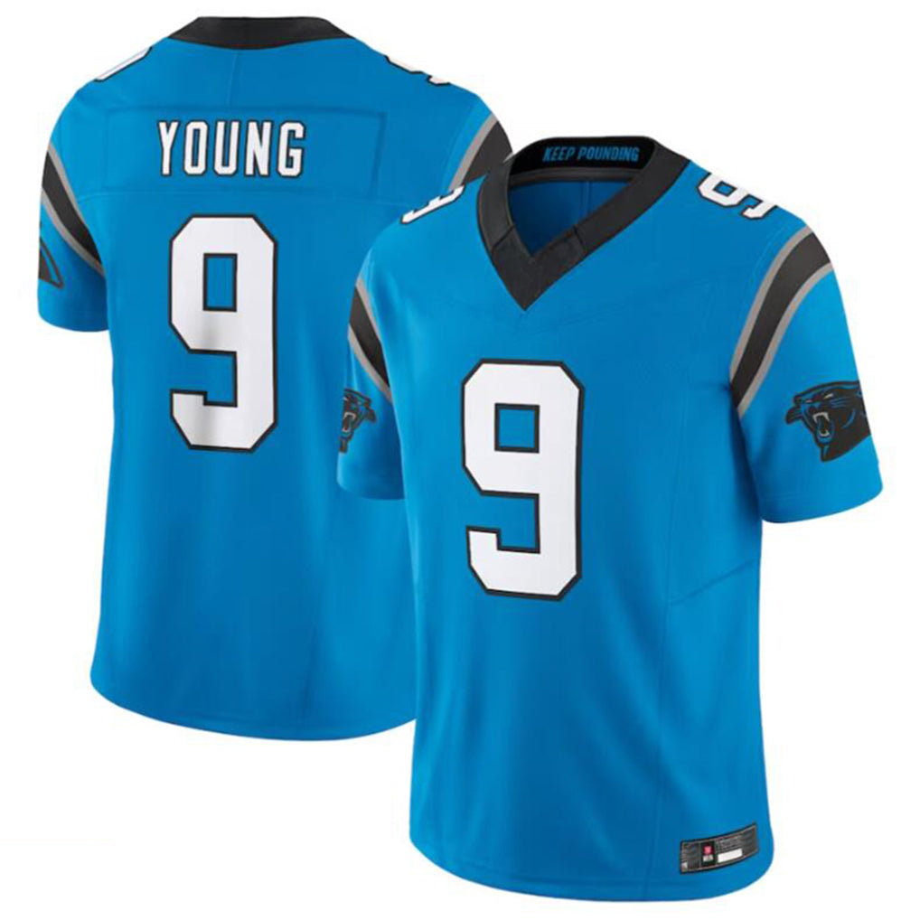 Pkot C.Panthers #9 Bryce Young Blue Vapor F.U.S.E. Limited Home Game Stitched Jerseys