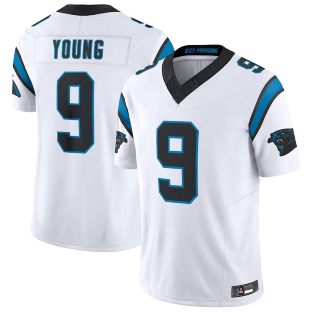 Pkot C.Panthers #9 Bryce Young White Vapor F.U.S.E. Limited Home Game Stitched Jerseys