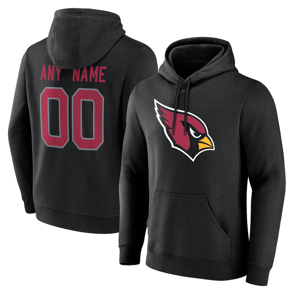 Pkot Custom A.Cardinals Black Salute to Service Pullover Hoodies Any Name & Numbers Stitched Jerseys