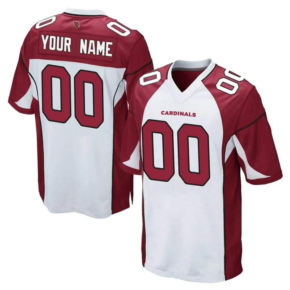 Pkot Custom A.Cardinals White Red Home Game Stitched Jerseys