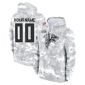 Pkot Custom A.Falcons Arctic Camo Salute to Service Limited Hoodie Any Name & Numbers Stitched Jerseys