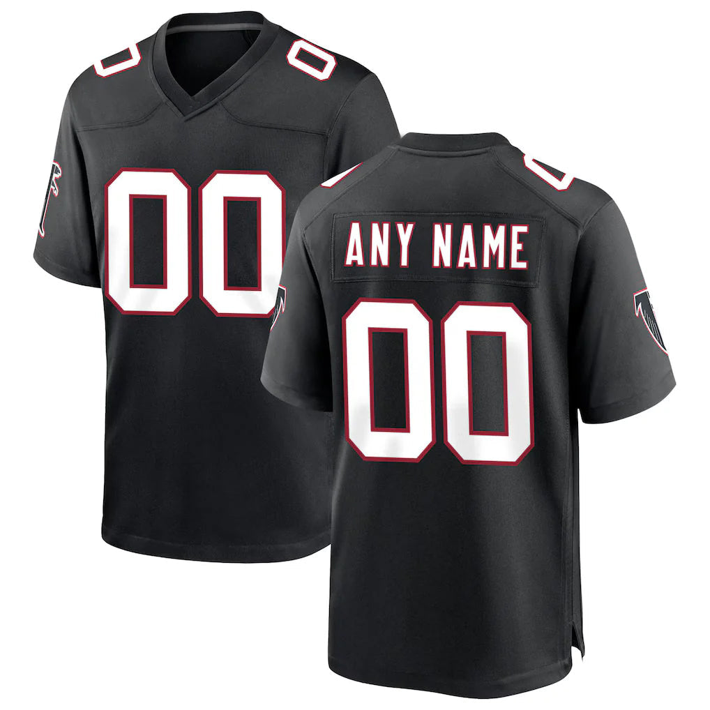Pkot Custom A.Falcons Black Throwback Limited Home Game Any Name & Numbers Stitched Jerseys