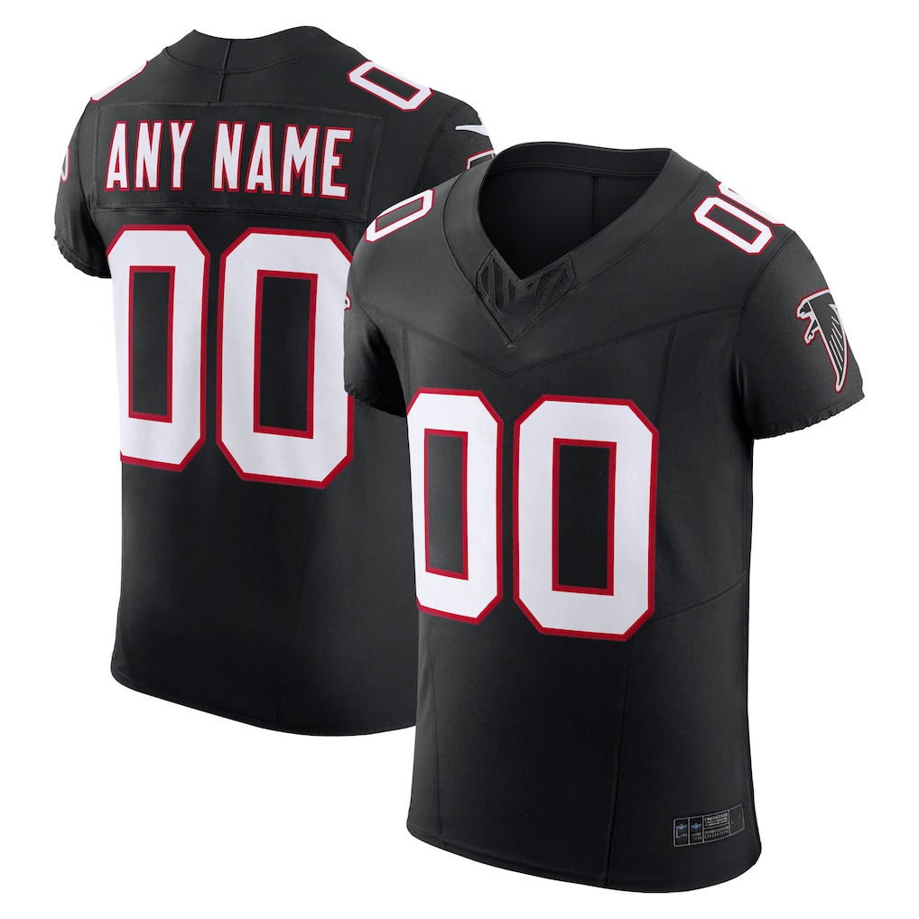 Pkot Custom A.Falcons Black Vapor F.U.S.E. Elite Stitched Jerseys