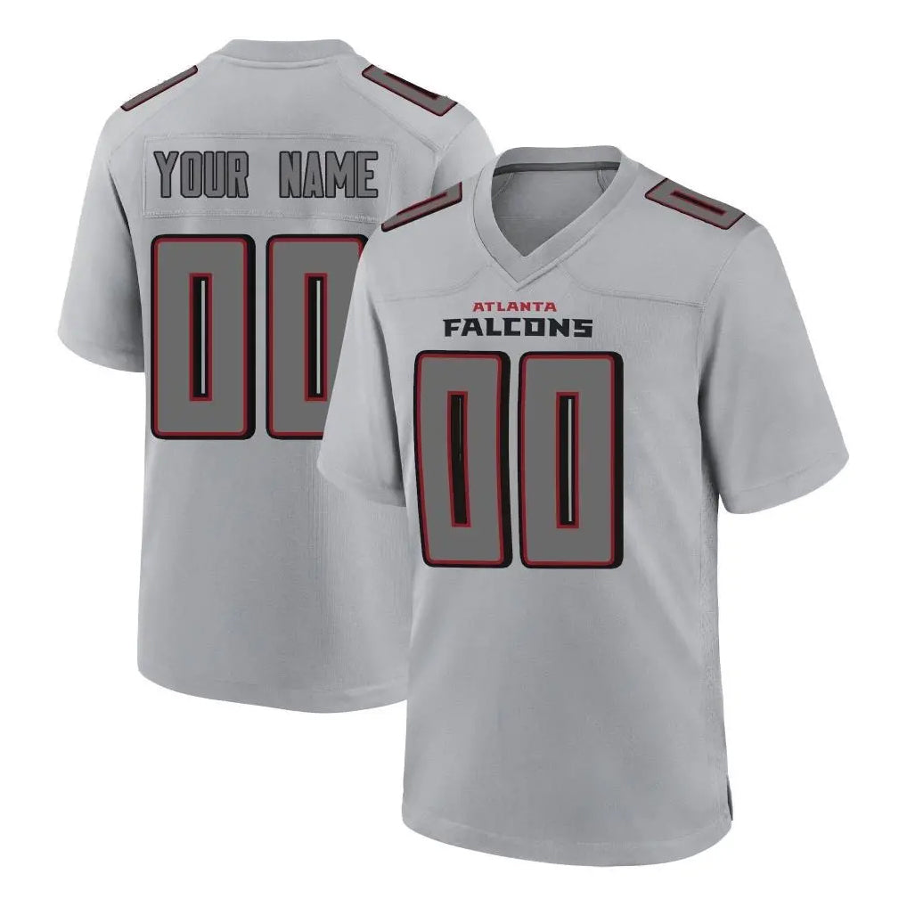 Pkot Custom A.Falcons Gray Fashion Home Game Any Name & Numbers Stitched Jerseys
