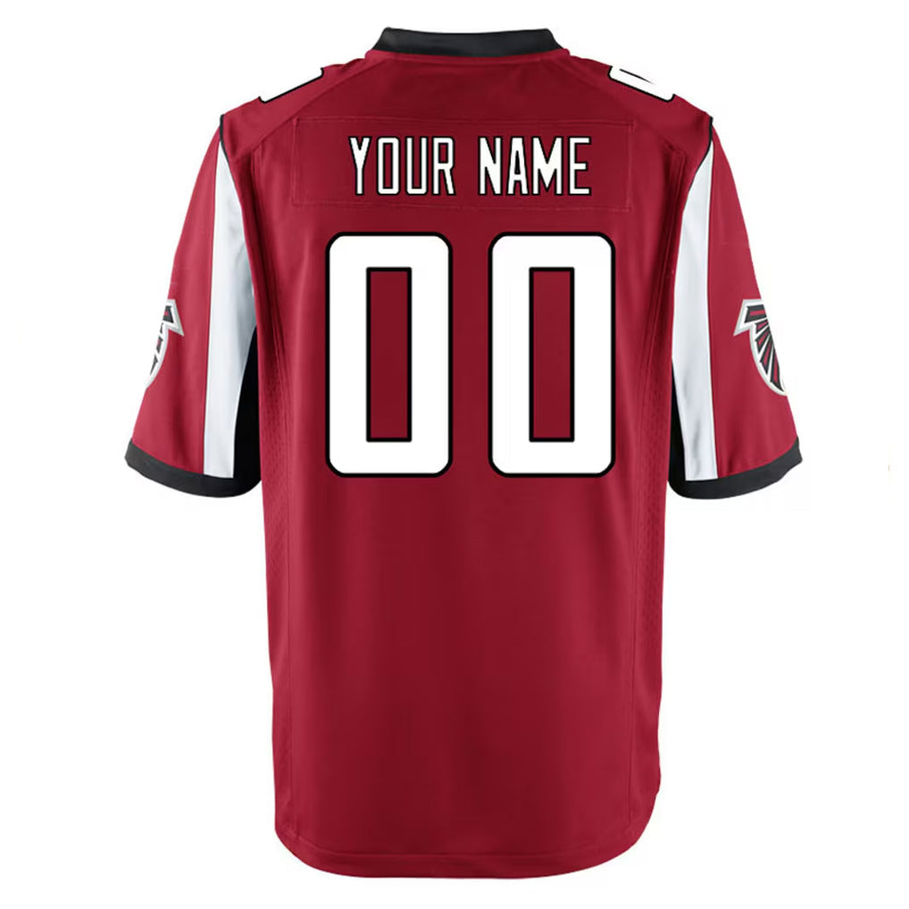 Pkot Custom A.Falcons Red Home Game Any Name & Numbers Stitched Jerseys