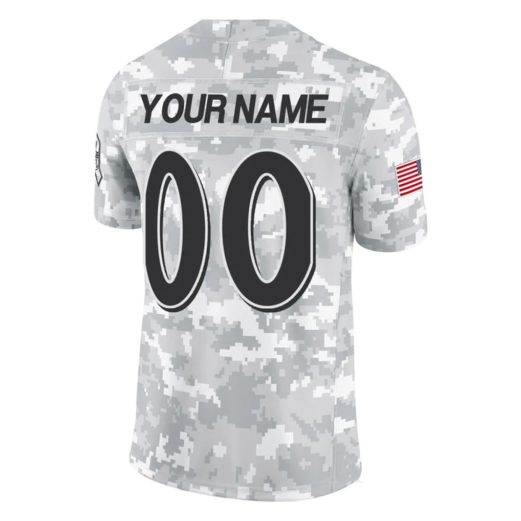 Pkot Custom B.Ravens Arctic Camo Salute to Service Limited Any Name & Numbers Stitched Jerseys