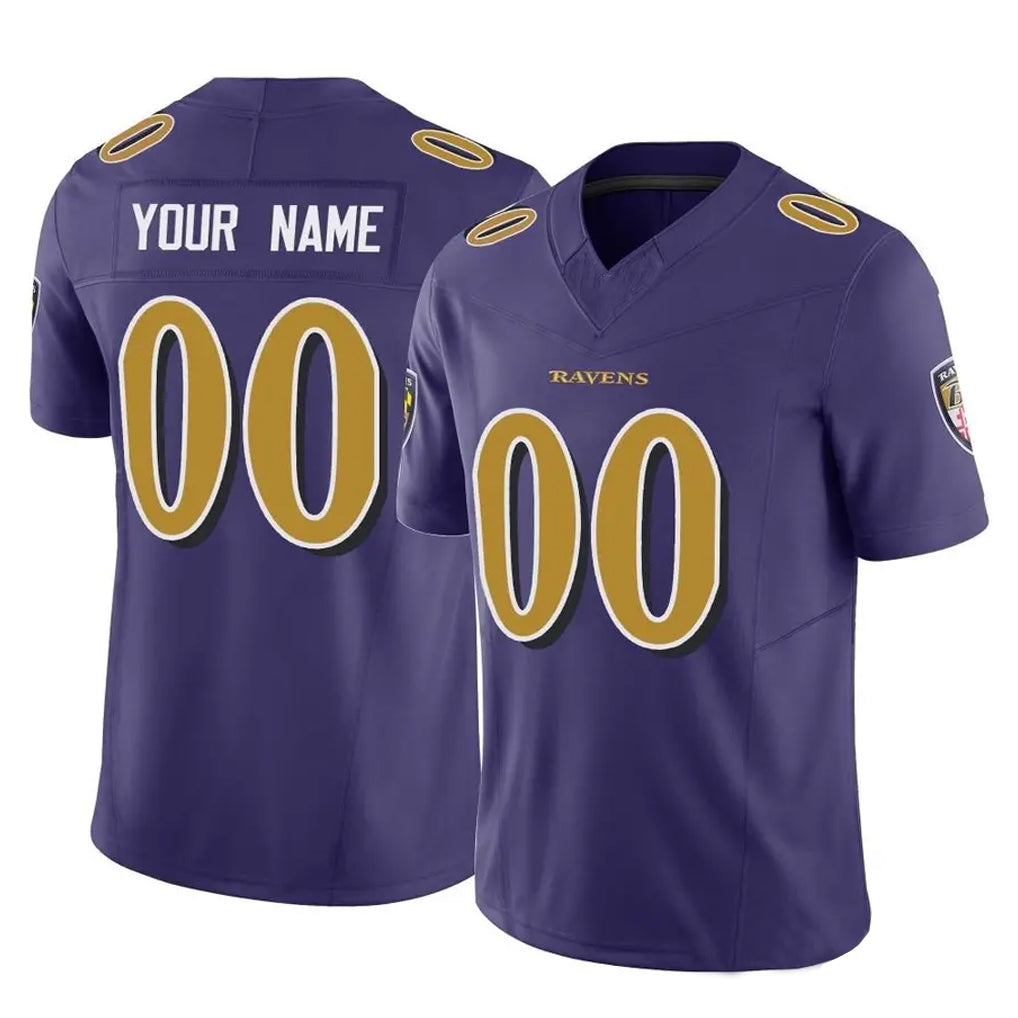 Pkot Custom B.Ravens Purple Vapor F.U.S.E. Limited Game Any Name & Numbers Stitched Jerseys
