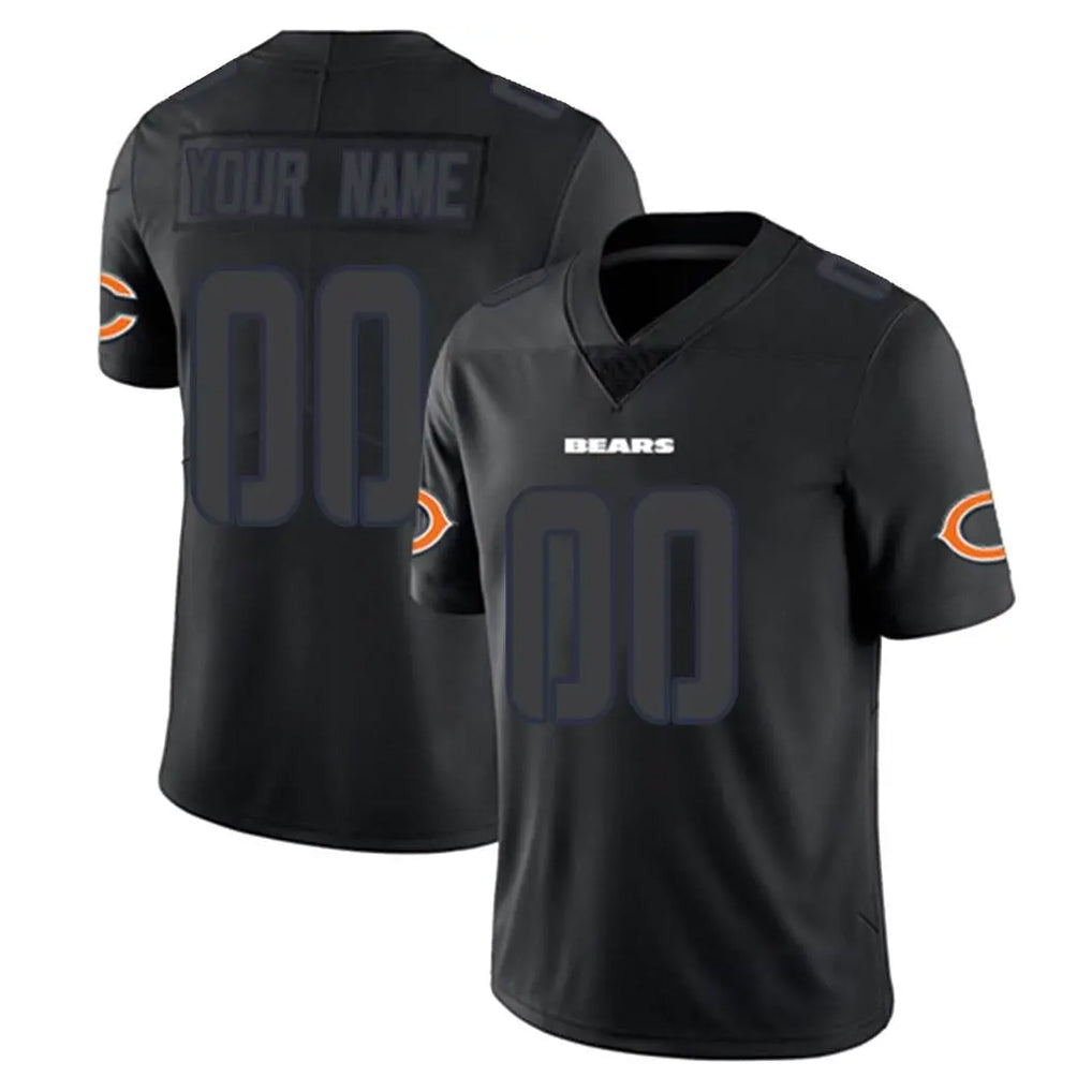 Pkot Custom C.Bears Black Impact Limited Game Any Name & Numbers Stitched Jerseys