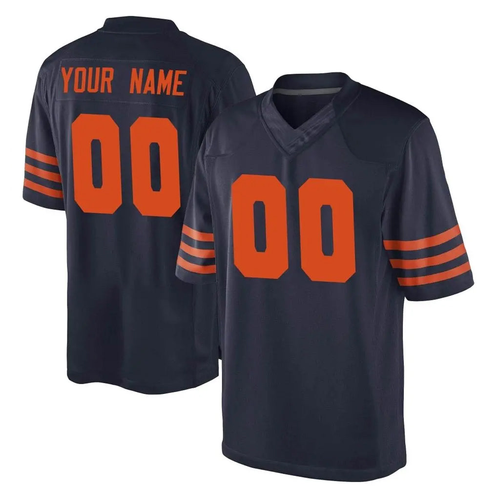 Pkot Custom C.Bears Navy Blue Alternate Game Any Name & Numbers Stitched Jerseys