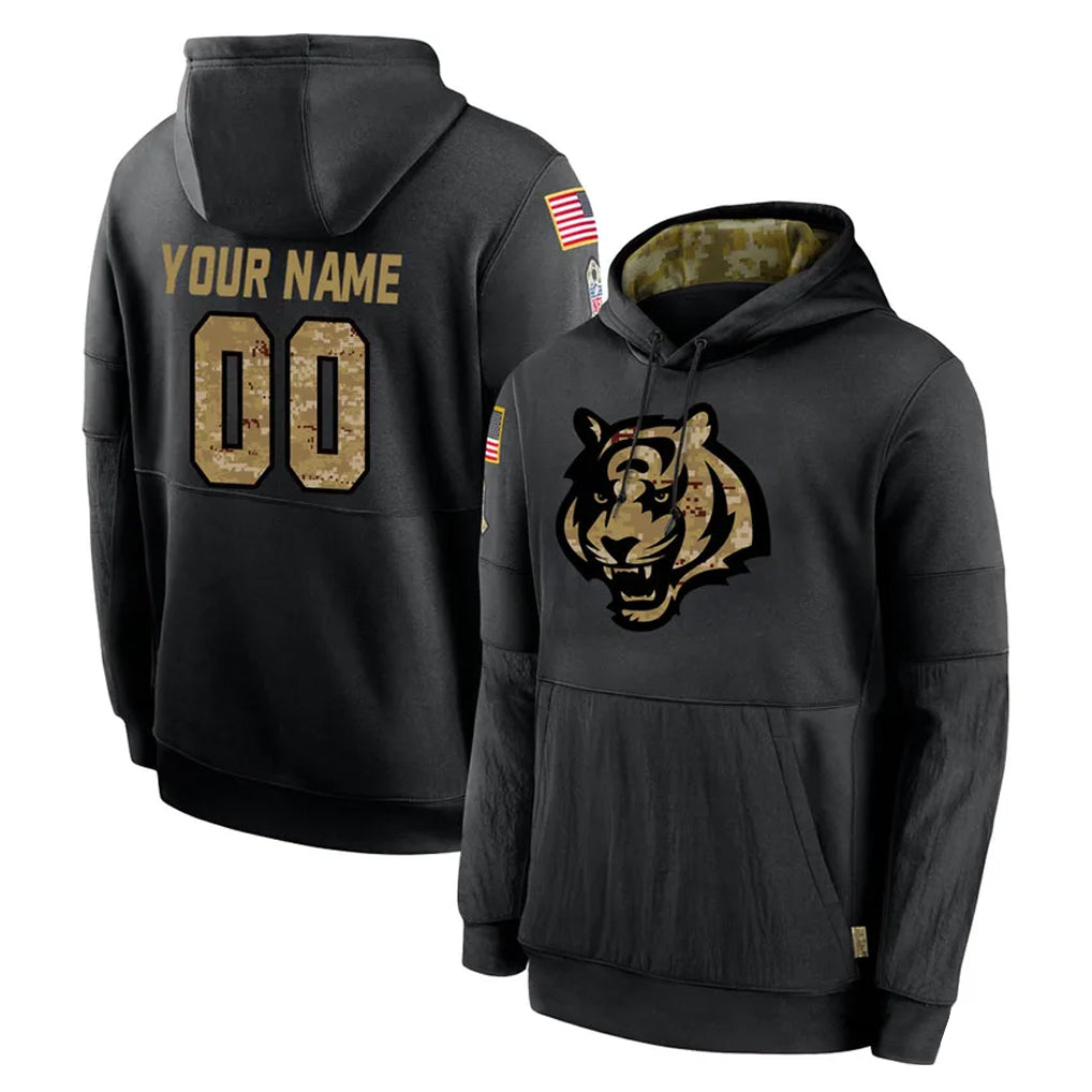 Pkot Custom C.Bengals Black Reflective Limited Game Any Name & Numbers Stitched Jerseys